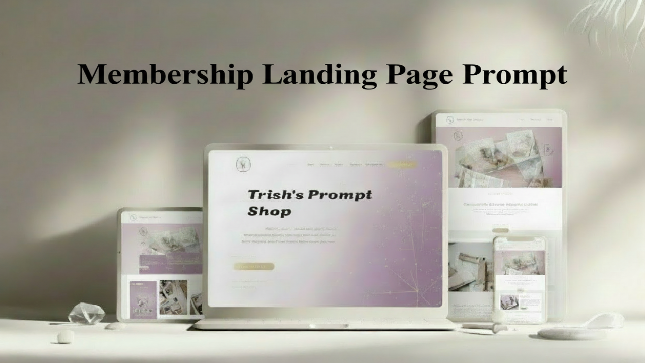 Membership Landing Page AI Prompt